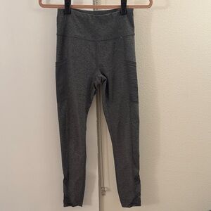 Women's Charcoal Leggings with Side Pockets